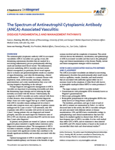 The Spectrum of Antineutrophil Cytoplasmic Antibody (ANCA)-Associated Vasculitis: Disease Fundamentals and Management Pathways HIV, Resistance, and Options