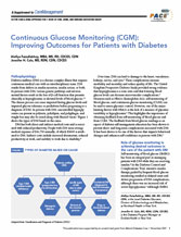Abbott Diabetes Care Continuous Glucose Monitoring (CGM): Improving Outcomes for Patients with Diabetes  Supplement