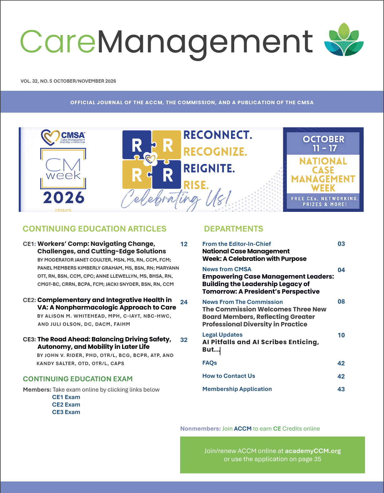 CareManagement – October/November 2026